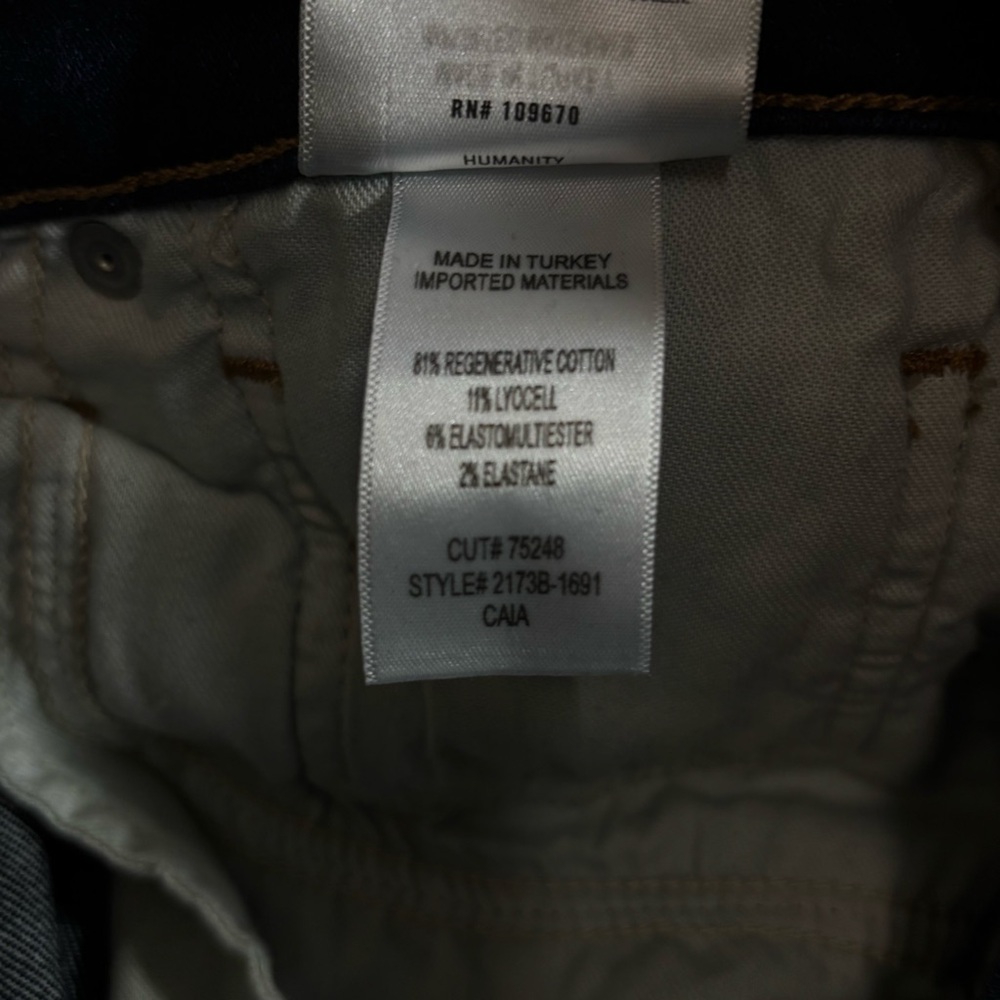 CITIZENS OF HUMANITY Sz 29 Premium Vintage Caia Dark Blue Straight-Leg Jeans - Picture 11 of 12